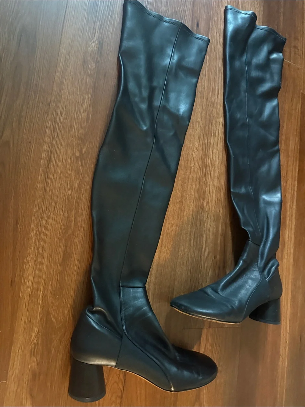 Proenza Schouler Women's Black Over-the-Knee Stretch Glove Boot